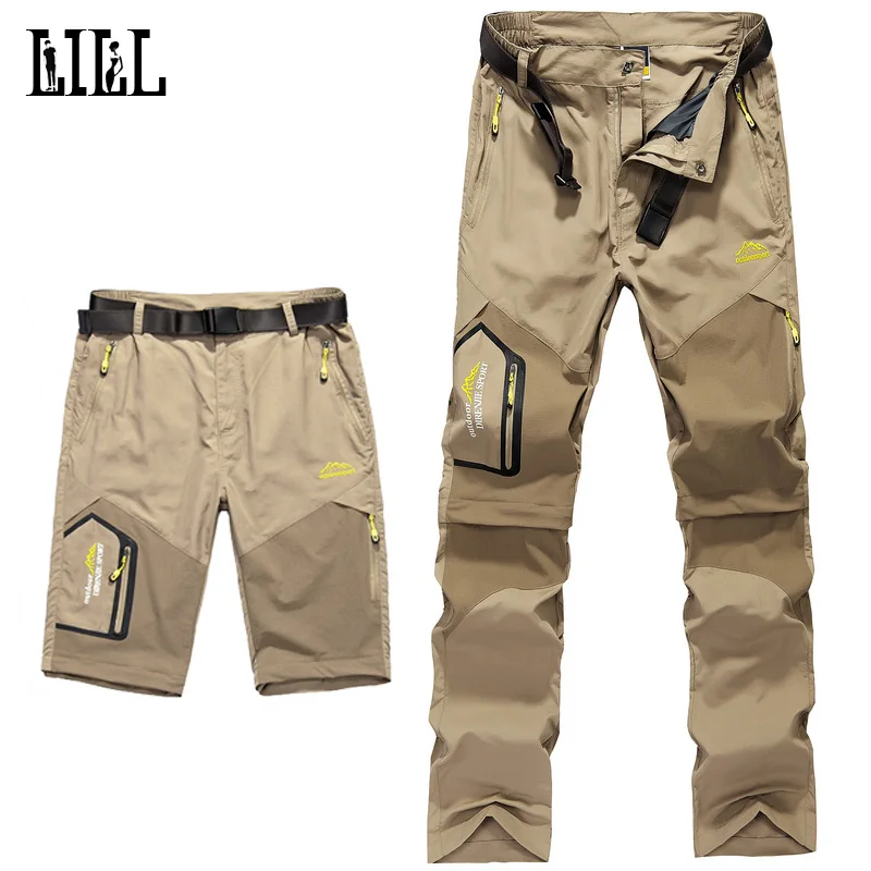 LILL | Съемные быстросохнущие мужские брюки карго 2017 летние тонкие короткие в стиле