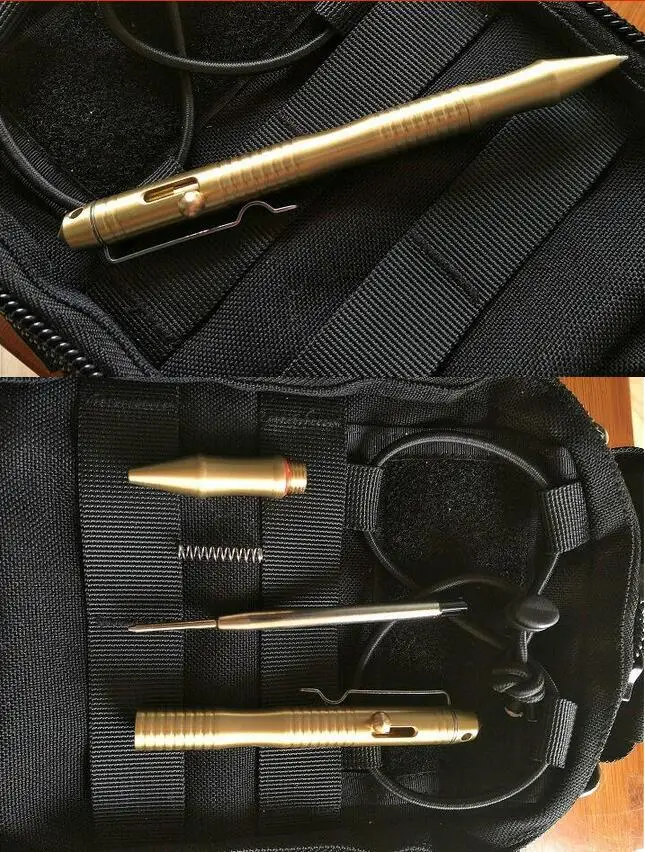 EDCGear Тактический инструмент для выживания из латуни или титана ручка самообороны