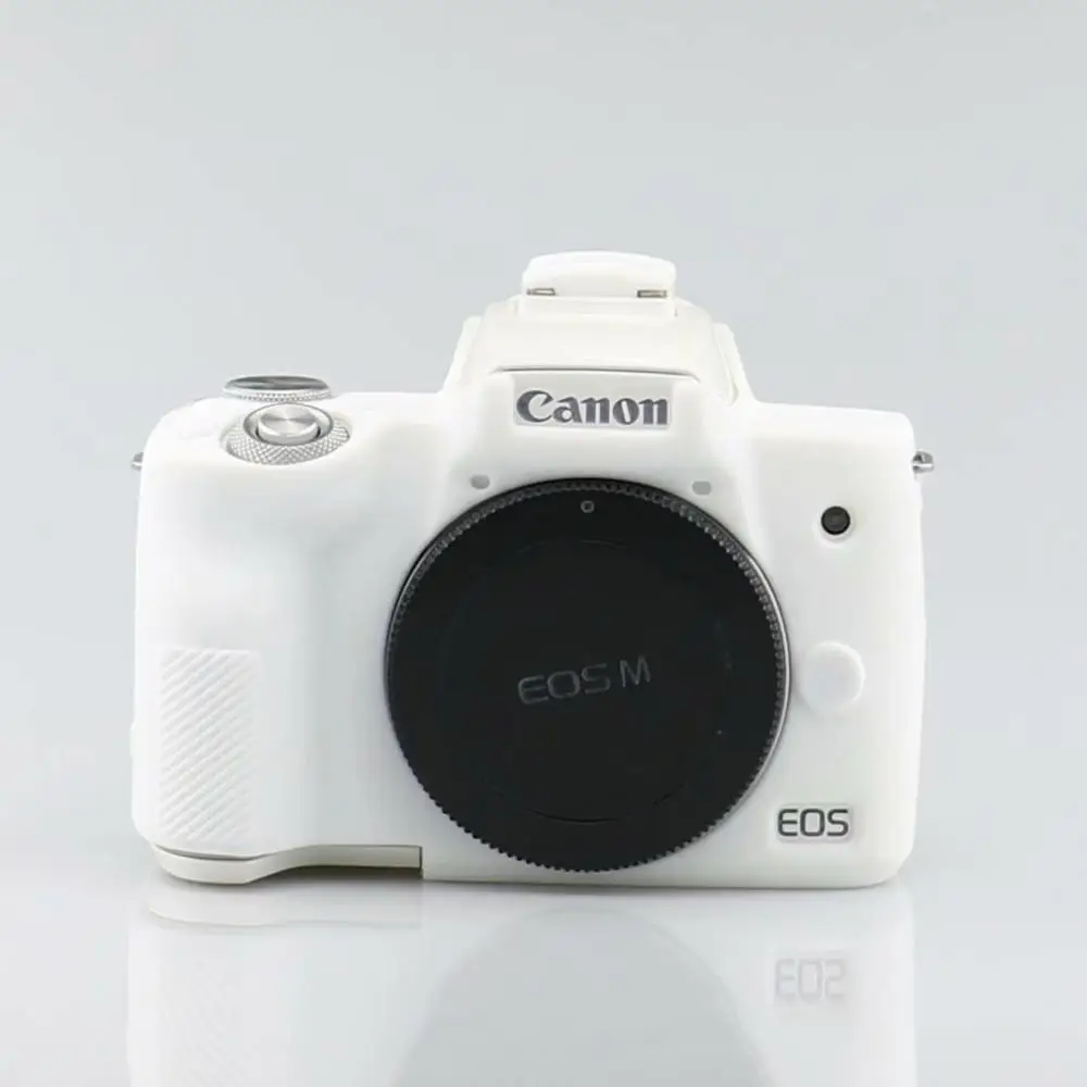 white Силиконовая кожа брони чехол корпус протектор для Canon EOS M50 цифровая камера Внутренний мягкий чехол - Цвет: white