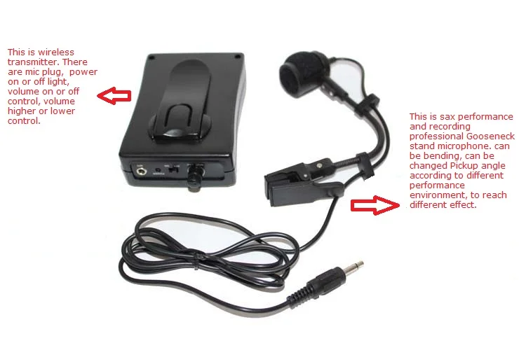 Брекет для гузнека висячего микрофона Sax высокого качества для записи выступления инструмента саксофон.