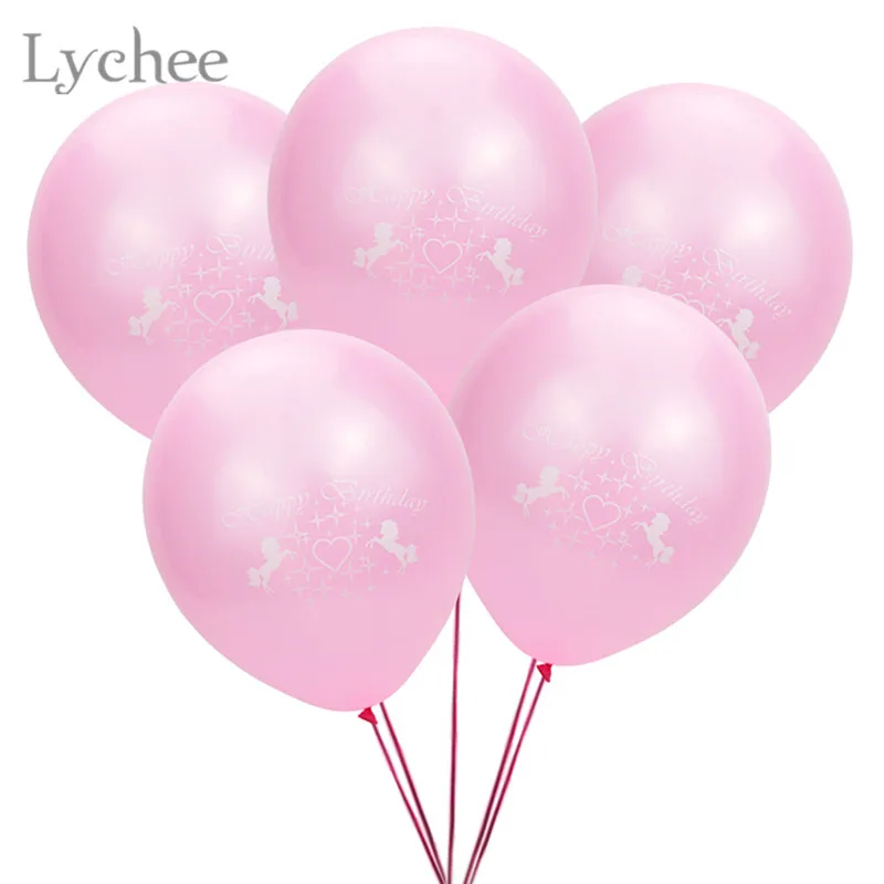 10 шт. латексные воздушные шарики в виде единорога Lychee Life Свадебные товары для
