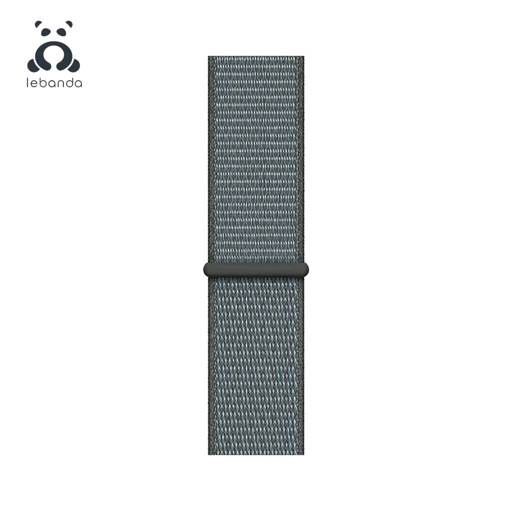 Storm Grey Lebanda Sport loop для apple watch 5, 4, 3, 2, 1, ремешок для iwatch 38, 40, 42, 44 мм, тканый нейлоновый ремешок, Аляска, синий - Цвет ремешка: Storm Grey