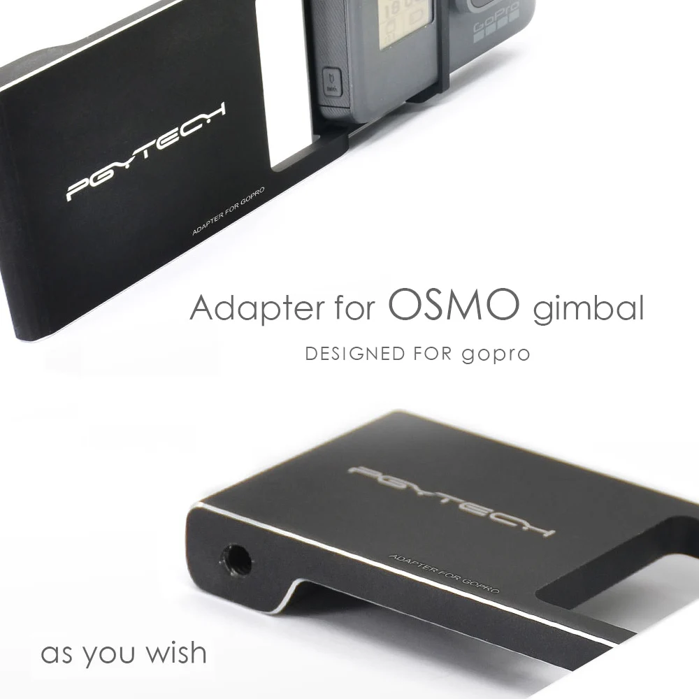 PGYTECH адаптер для osmo mobile zhiyun Gopro Hero 5 4 3 + xiaoyi аксессуары переключатель крепление