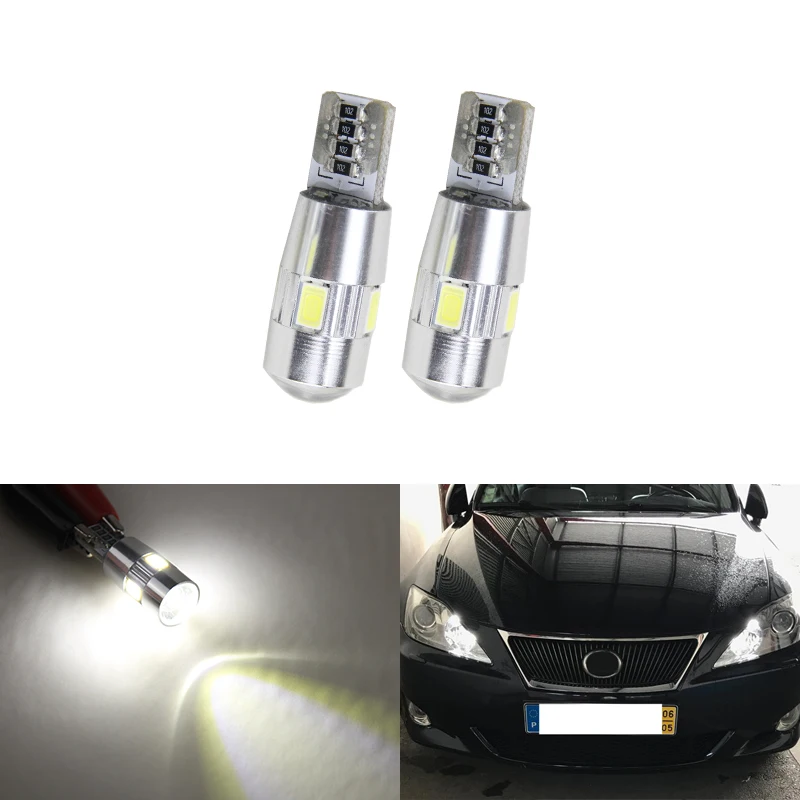 2x T10 W5W Автомобильные светодиодные парковочные огни для Lexus RX350 RX300 IS250 RX330 LX470 IS200 GS350