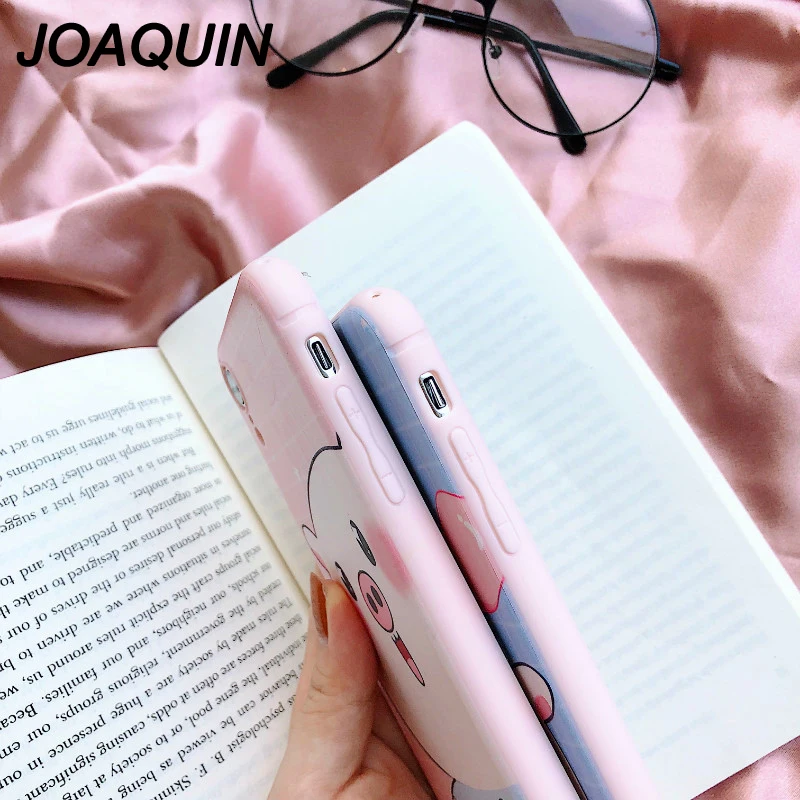 Cartoon Pink Cute Pigs Phone Case For iPhone Xs Max XR XS 6 6S 7 8 Plus X Silicone Soft shell Mobile Bags & Cases |