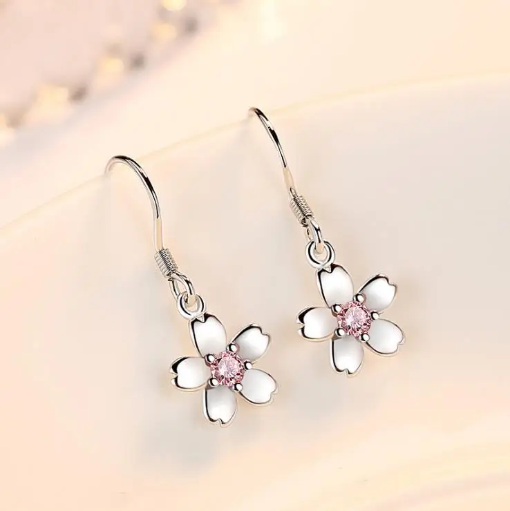 Женские серьги гвоздики из серебра 925 пробы с фианитом|Серьги-гвоздики| |