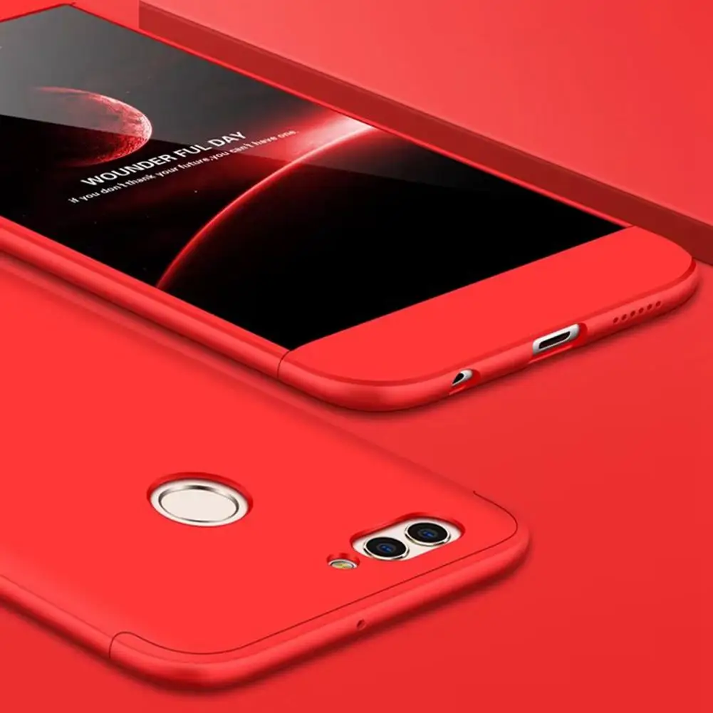 Mutouniao для Huawei Nova 2 красный 360 противоударный защитный Пластик PC жесткий чехол