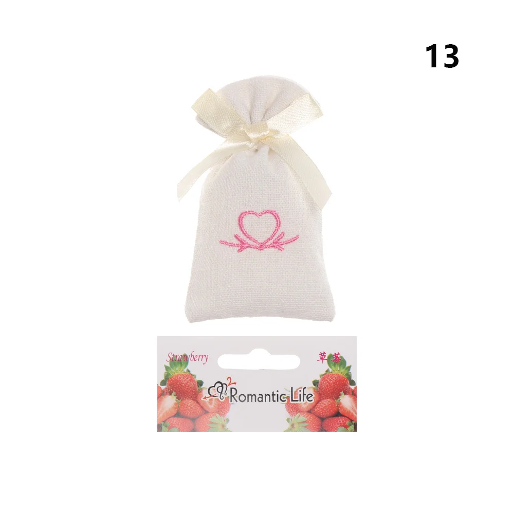 strawberry 1 шт. креативная вышивка из ткани, свежее маленькое саше для домашнего гардероба, дезодорант, осушение, саше, ароматерапия, освежитель для шкафа - Аромат: strawberry