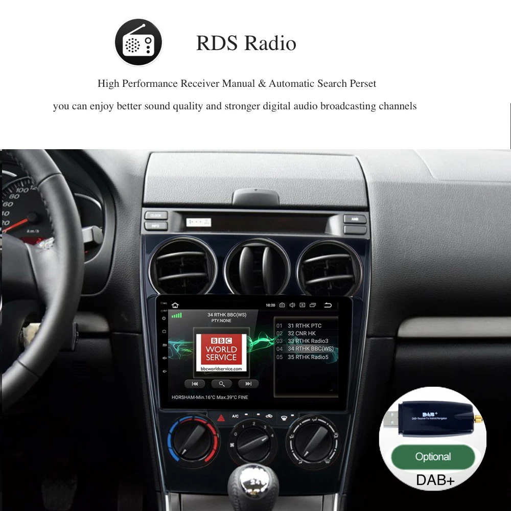 9 &quotAndroid 0 Авторадио 1din для Mazda 6 мультимедиа 2006 2007 2008 2009 2010 2011 2012 2013 встроенный Wifi