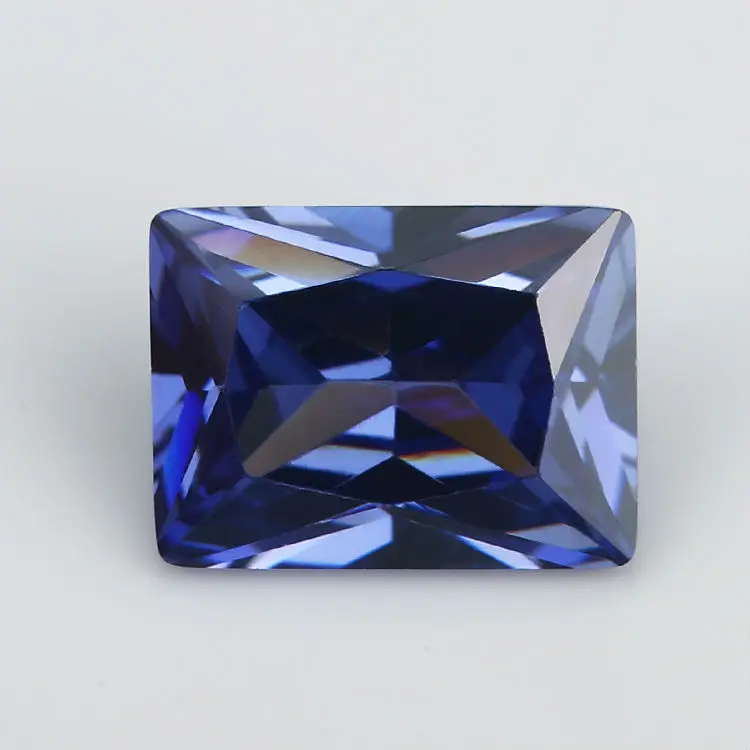 

50PCS 2x4~13x18mm Rectangle Princess Cut AAAAA Dark Blue Color Loose Cubic Zirconia Gems CZ Stone For Jewelry Diy Sone