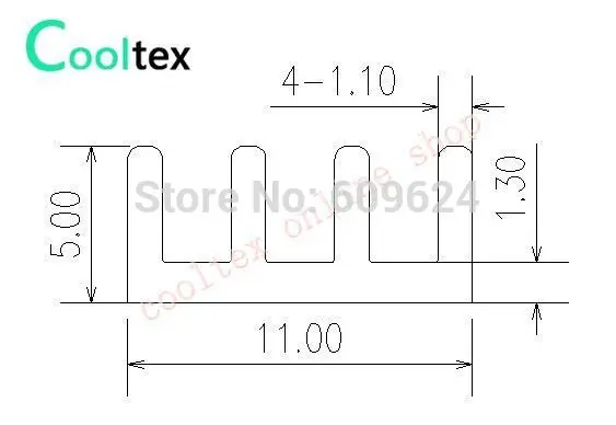 20pcs/lot 30x11x5mm Aluminum Heatsink heat sink radiator for Chip VGA RAM IC LED COOLER cooling | Компьютеры и офис