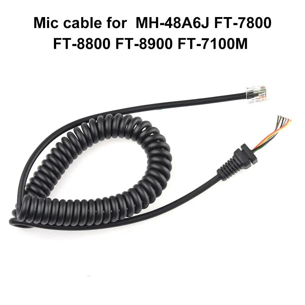 Кабель Mic для YAESU MH 48A6J FT 7800 8800 8900 7100M FT7900R|Запчасти и аксессуары раций| |
