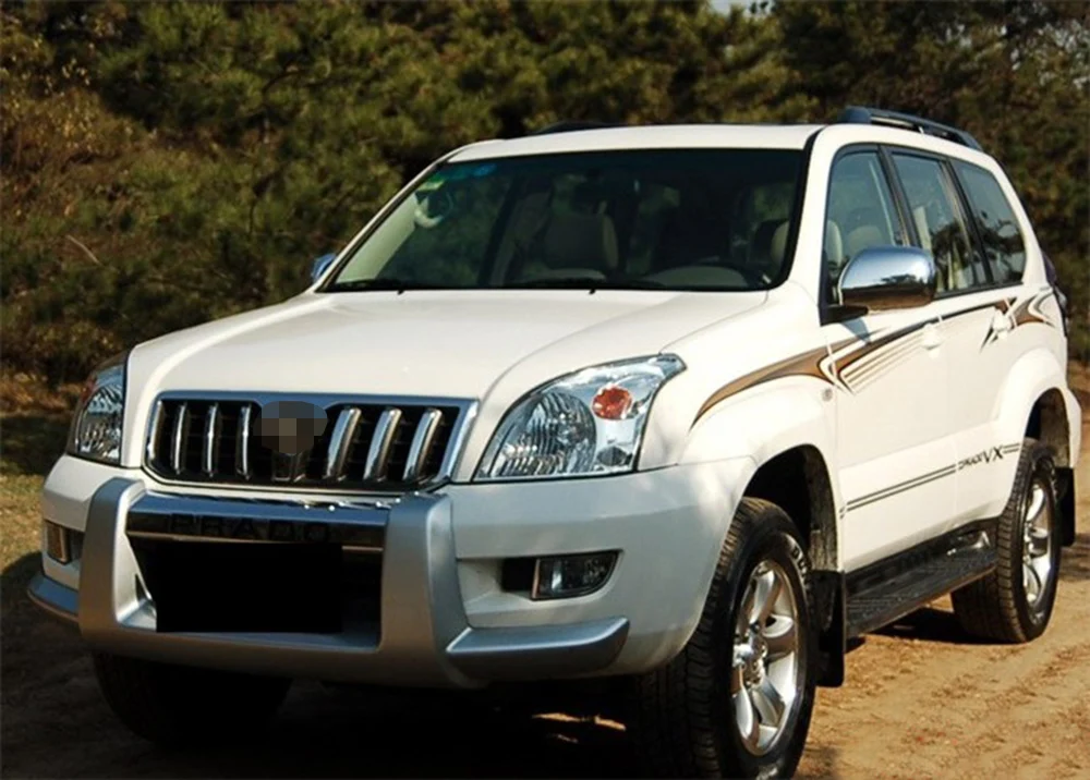 Для Toyota Prado 2003 2004 2005 2006 2007 2008 2009 прозрачная Автомобильная фара с прозрачными линзами Передняя Автомобильная крышка
