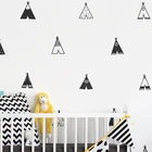 Виниловая настенная наклейка в детскую винила в скандинавском стиле, современные детские настенные наклейки для спальни, милый этнический декор для палаток