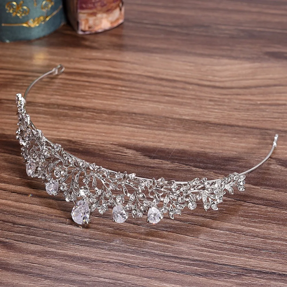Bride Crown Zircon Luxury Wedding Hair Accessories for Women Tiara Elegant Jewelry Headwear Princess | Украшения и аксессуары