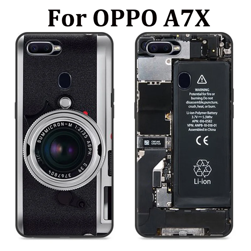 Чехол 6,3 дюйма для OPPO A7X, мягкий силиконовый Ретро чехол для OPPO A 7X, чехол для телефона чехол OPPOA7X, чехол для OPPO A7X, чехол для телефона чехол s