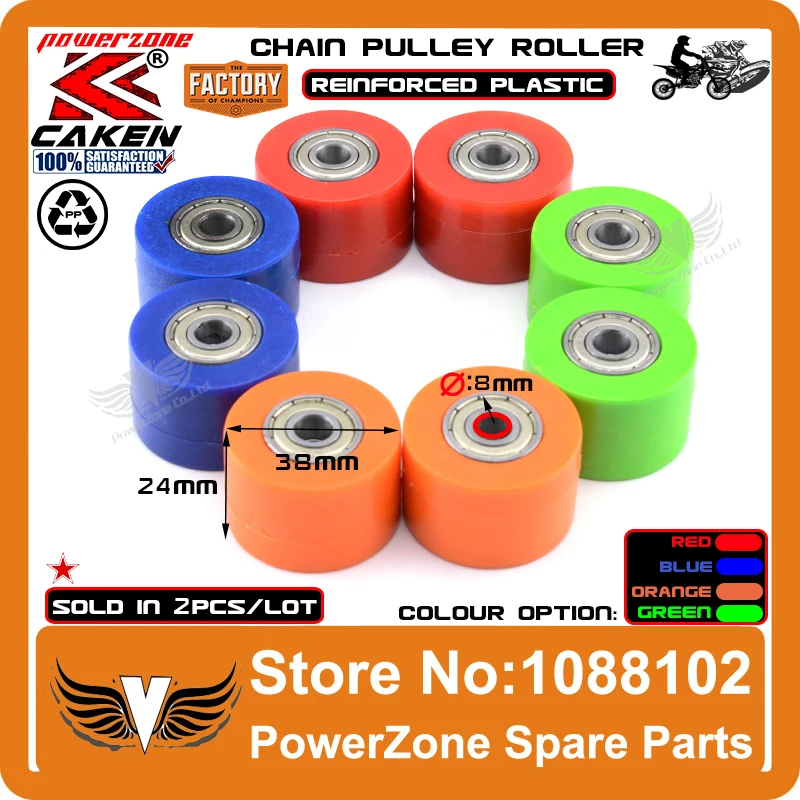 8 мм цепь привода шкив роликовый ползунок натяжного колеса Руководство подходит