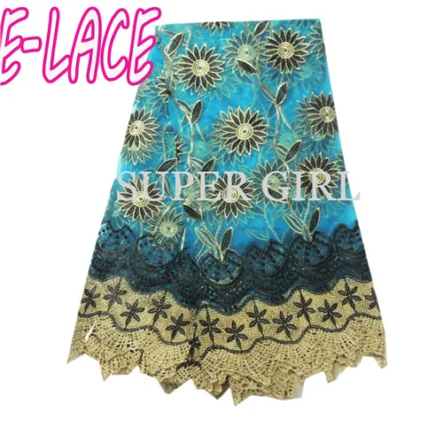 2017 новое прибытие высокого качества в африканском стиле золотой шнур кружева