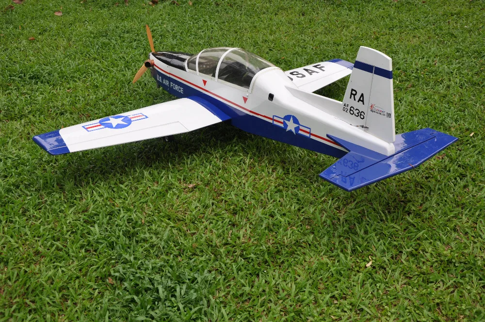 Спортивный масштабный самолет T 6A Texan II RC Airplane Gas 8 CH 30cc 78 7 &quotBalsa Wood Model|rc airplane gas|airplane