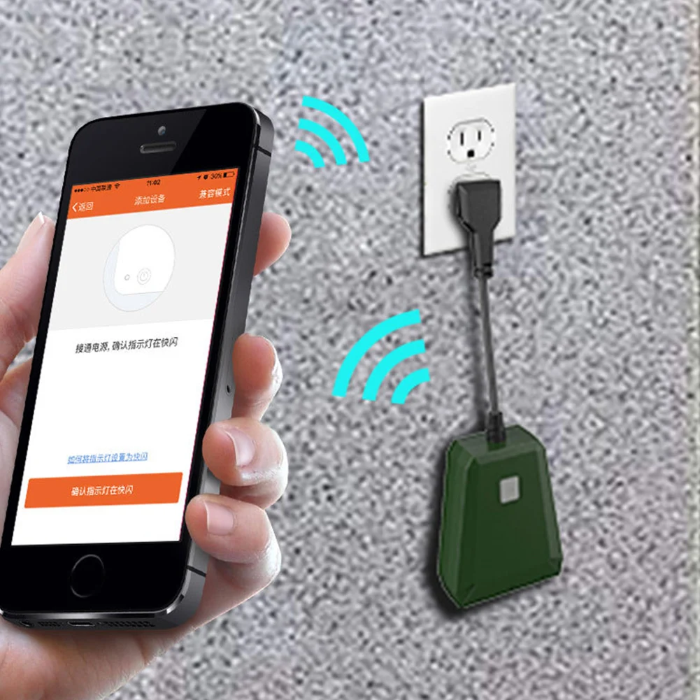 Waterproof Voice Plug Outdoors Timing Outlet Mobile Phone Remote Control Socket WIFI Switch Smart | Электроника