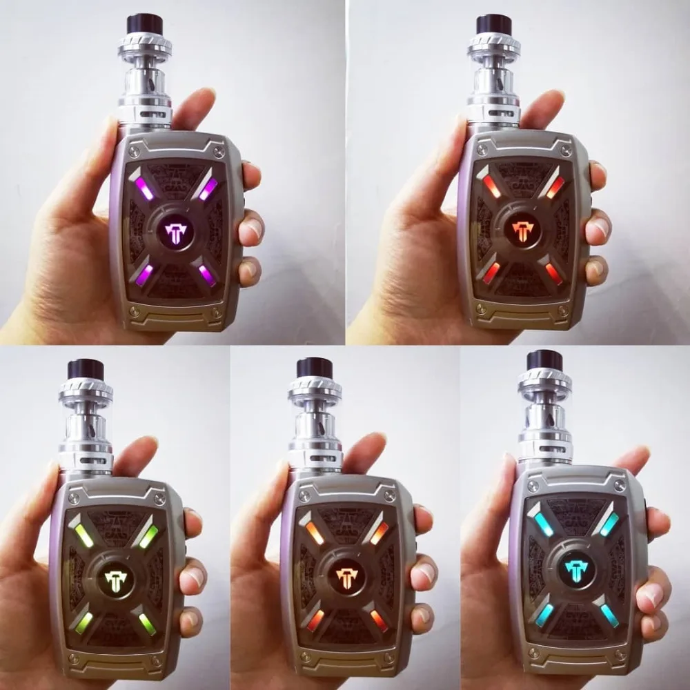 Оригинальный Tesla XT 220 Вт комплект с Tallica Mini Tank Teslacigs электронная сигарета Vape RGB