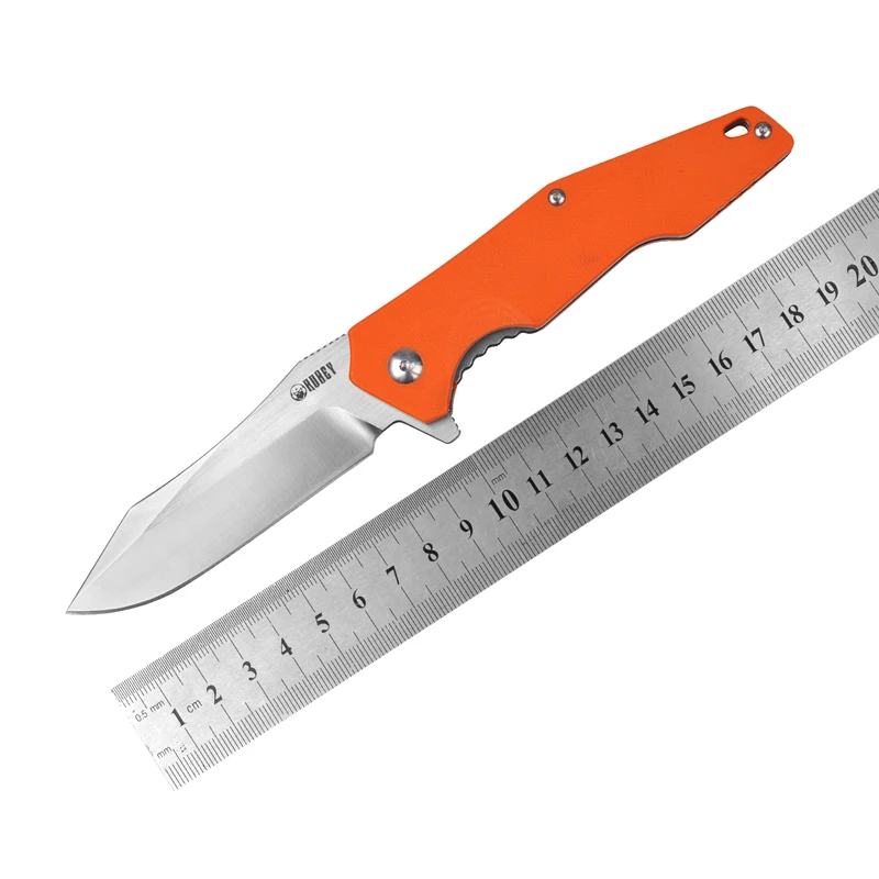 Складной тактический нож KUBEY KU161 G10 с ручкой и шариковым подшипником D2 для охоты, кемпинга, выживания, повседневного использования, карманный инструмент, нож