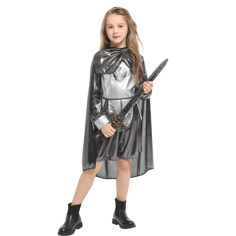 Костюм воина на Хэллоуин для девочек детский рыцарь крестообразных коробов
