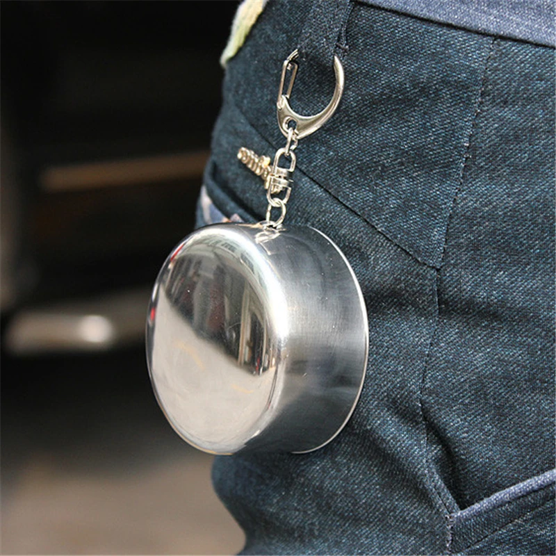 Мини Складная чашка из нержавеющей стали 75 мл|hiking mug|stainless steel cupsteel cup |