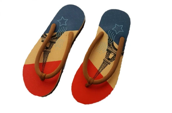 Сандалии женские/мужские популярные шлепанцы с рисунком Джека и Эйфелевой башни