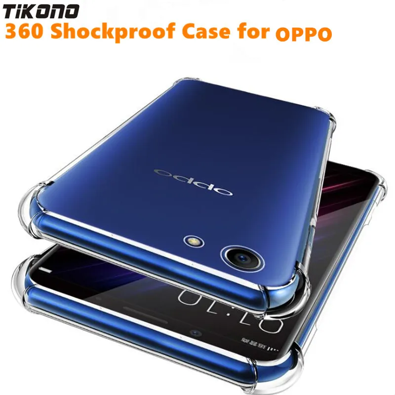 Для OPPO F3 PLUS F5 F7 F9 A31T A37 A77 A79 R9 Plus R9S R11 360 Ударопрочный Мягкий силиконовый прозрачный