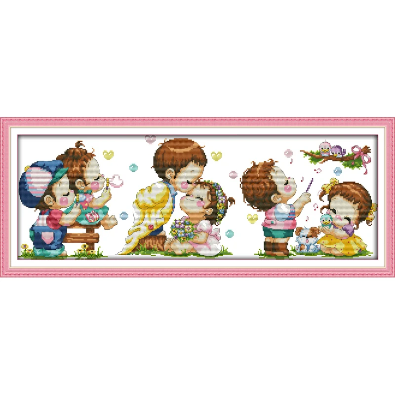 Everlasting Love Happy Wedding китайские наборы крестиков экологический хлопок штампованный 14