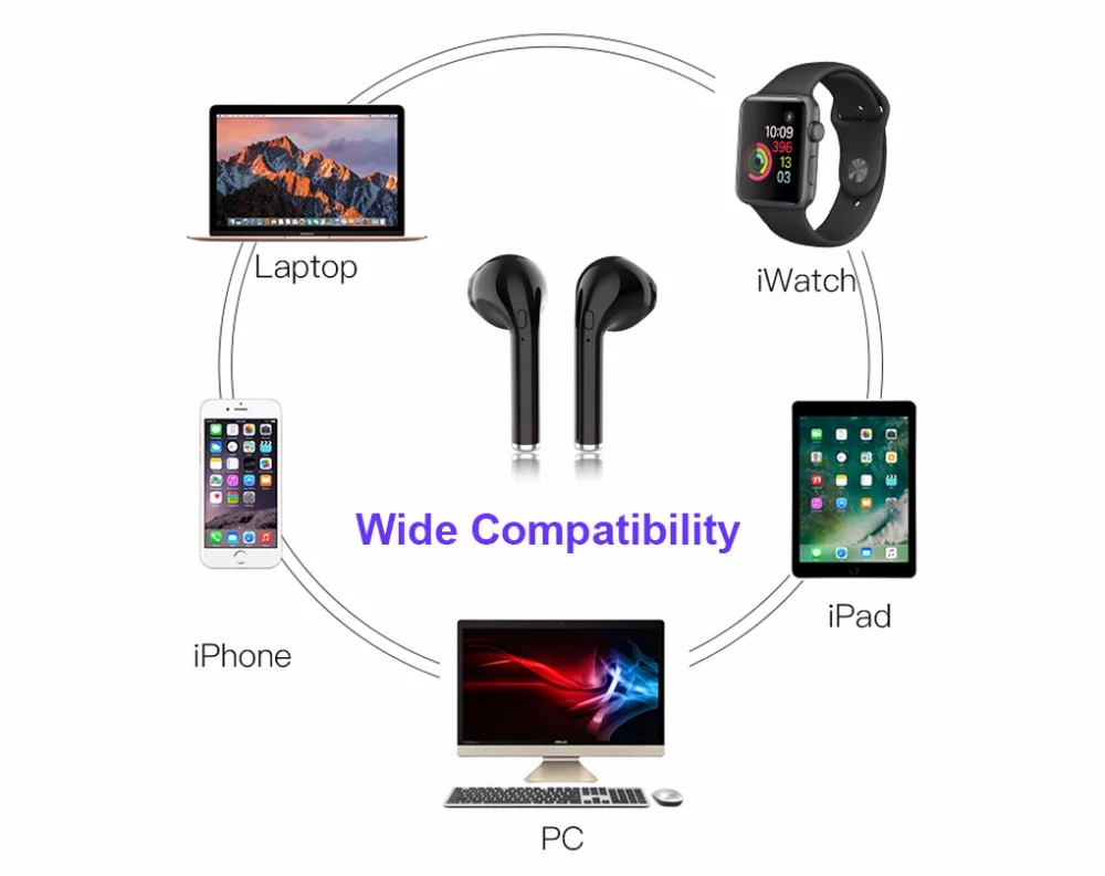 Bewot Bluetooth наушники Спорт Беспроводной гарнитура телефон мини Динамик для iPhone Xiaomi