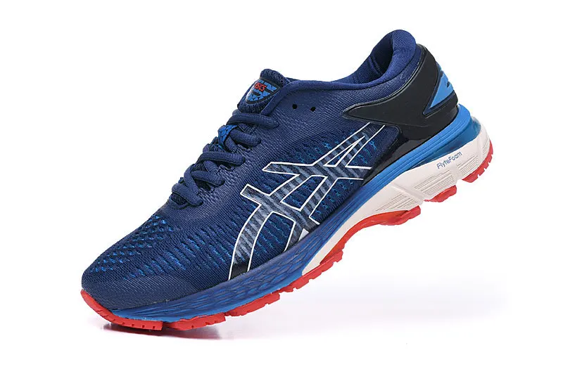 Новое поступление, оригинальная Asics Gel Kayano 25 Для мужчин, кроссовки для бега спортивная обувь; Большие европейские Размеры 40,5-45