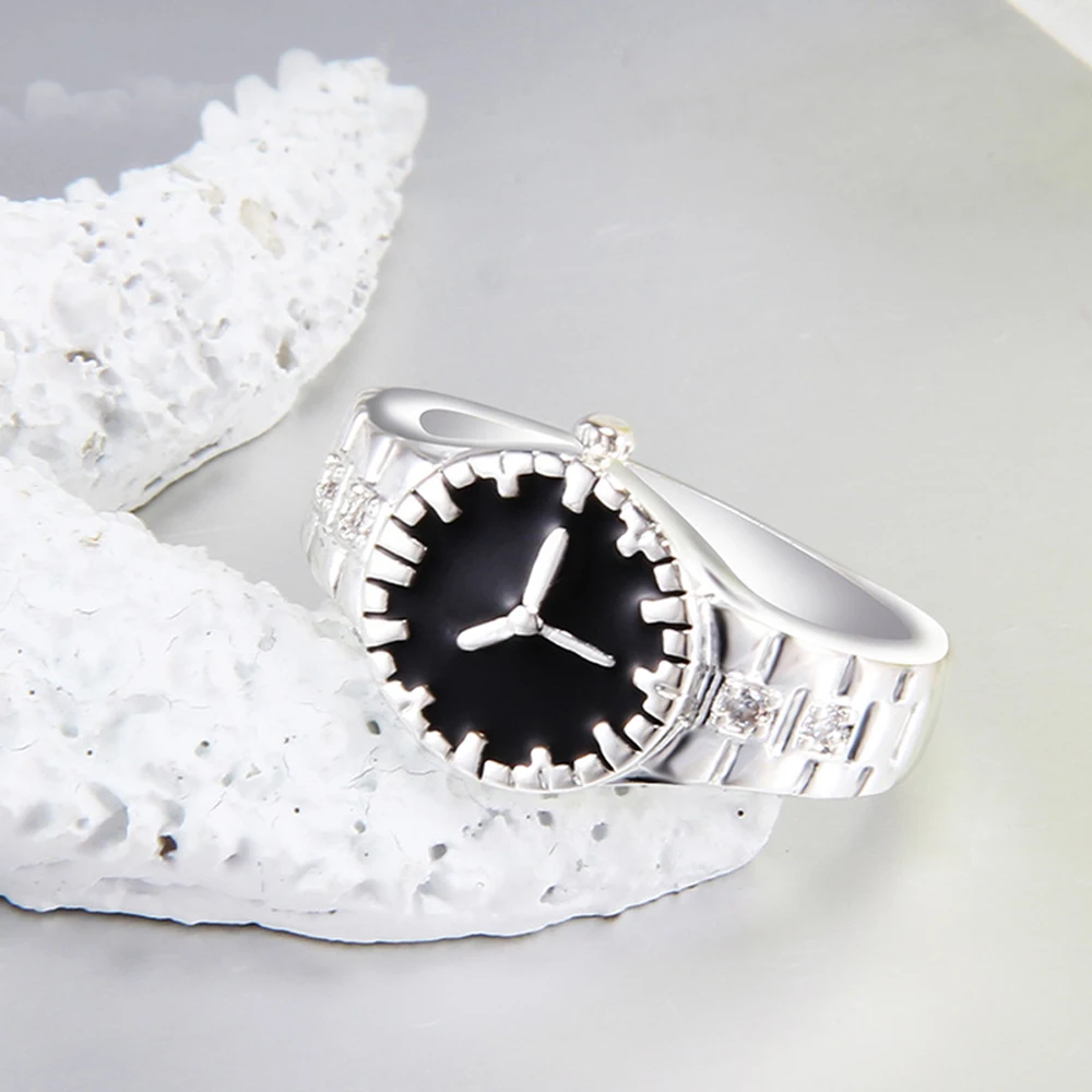 CC ювелирные изделия посеребренные модные круглые часы кольца для женщин модное