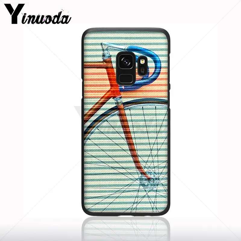 Yinuoda life is liking a ride bicycle bike dog Soft silicone black Phone Case For Samsung Galaxy s9 s8 plus note9 s10plus Cover | Мобильные