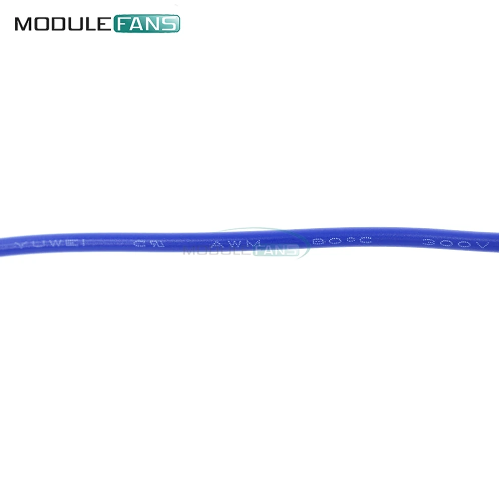 24AWG 10 м синий UL-1007 соединительный провод 80C / 300 В шнур DIY электрический |