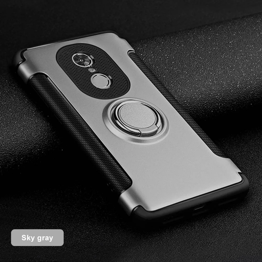 Магнитный чехол для телефона на присоске для Xiaomi Redmi 4X 4A mi9 роскошный чехол с кольцом-держателем для Redmi Note 7 6 5 Pro 4X3 чехол Аксессуары