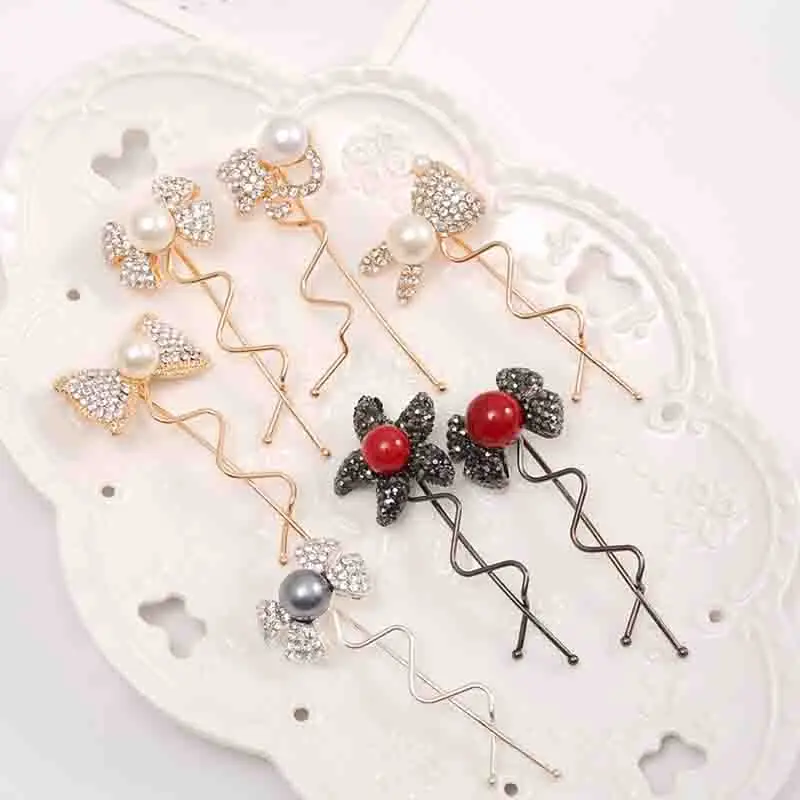 Новая заколка для волос темперамент жемчужная Корейская Ювелирная аксессуары