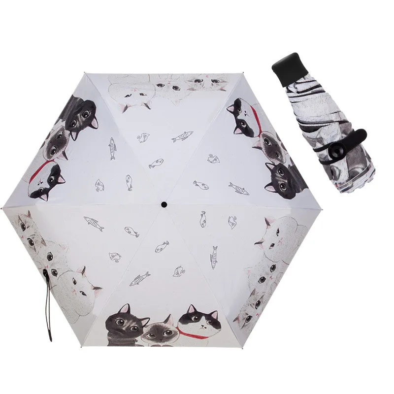 Прямая доставка рекламы творческий мультфильм складной зонтик оптовая
