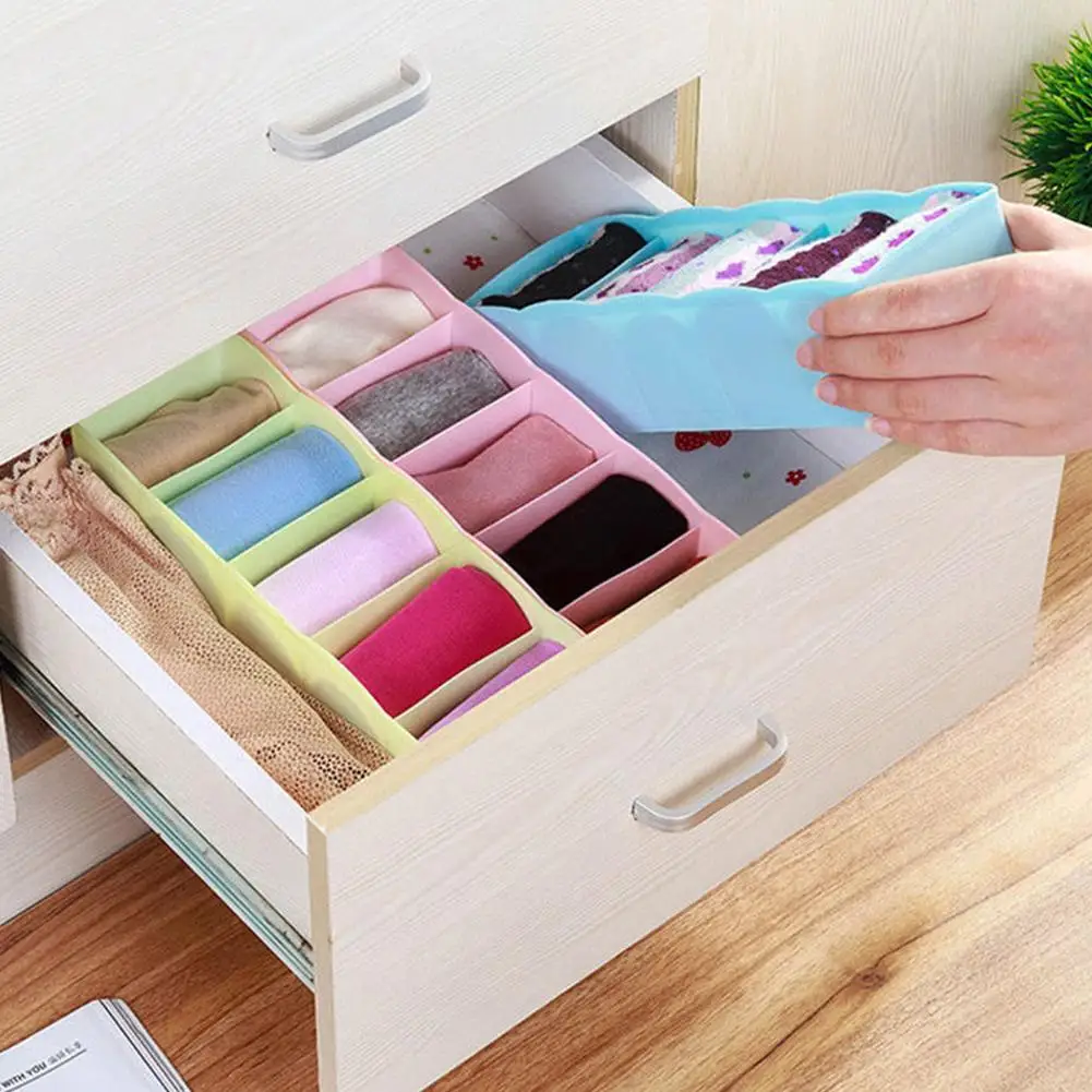1 шт. пластиковый настольный органайзер для хранения носков бюстгальтеров и
