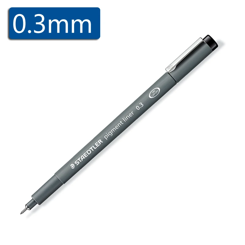 2 шт. Staedtler 308 пигмент ручка-лайнер для рисования Ручка иглы пера гелевая ручка 0,05 0,1 0,2 0,3 0,4 0,5 0,6 0,7 0,8 1,0 1,2 мм - Цвет: 03  2 pcs