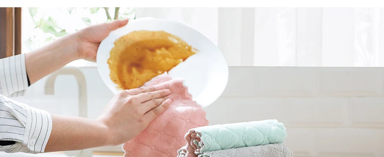 Микрофибра тряпка уборка полотенца для кухни водопоглощающий тряпка для мытья посуды для уборки кухонные полотенца