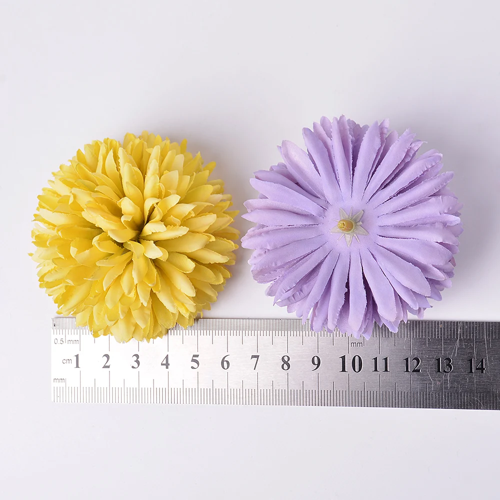 

10 pieces 6cm High Quality hydrangea Flower Head Silk Artificial Flower Wedding Decoration DIY wreath gift box scrapbook craft