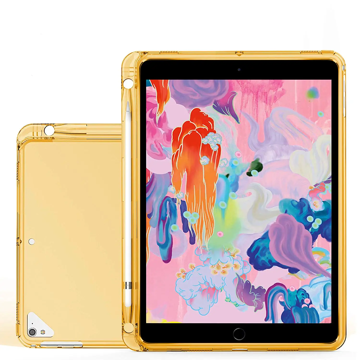 Для iPad 2018/2017 / Pro 9 7/Air 2 Air модель легкий и мягкий ТПУ чехол-накладка [с держателем