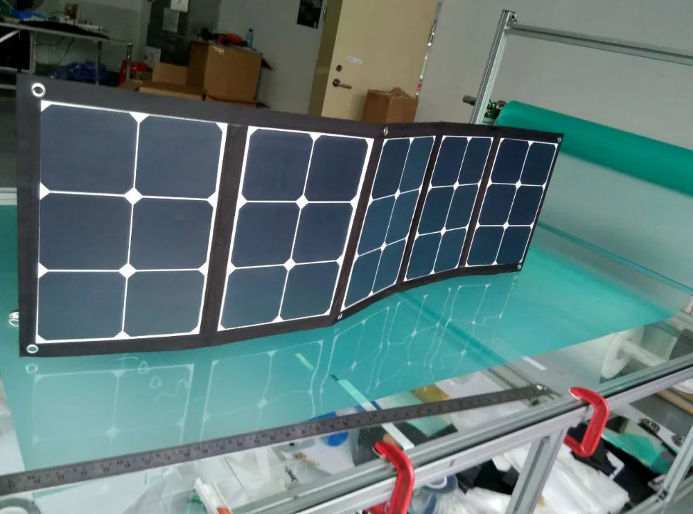 18V 50W 100W Складная солнечная панель зарядное устройство сумка для 12V батарея