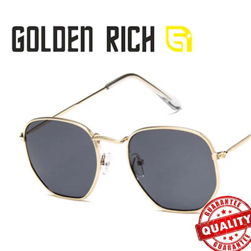 Солнцезащитные очки Золотое богато оформленное 2018 модные мужские брендовые