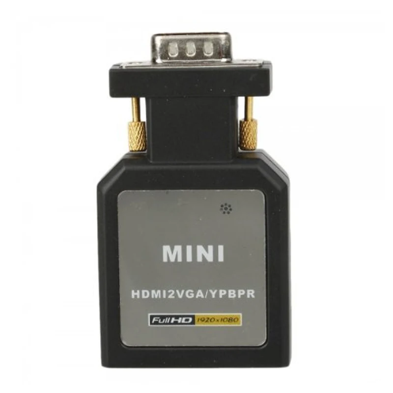 HDV M618 Mini HDMI VGA Ypbpr SPDIF аудио конвертер адаптер + YPBPR коммутатор и 3.5 мм черный |