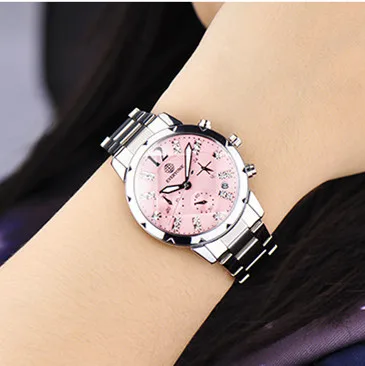 Часы наручные женские кварцевые с бриллиантами брендовые модные повседневные в