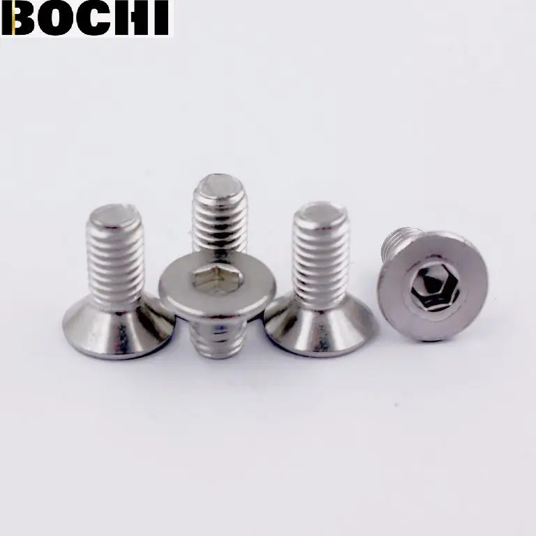 50 шт. M3 * 4 M3*60 мм DIN7991 GB70.3 ISO10642 JISB1194 304 шестигранные потайные винты из нержавеющей