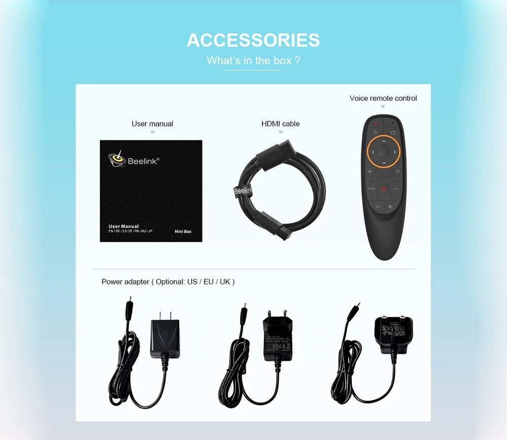 Beelink GT1mini-2 Smart tv Box Поддержка Netflix 4K IPTV, Amlogic S905X3 Android 9,0 4 Гб 64 Гб медиаплеер Двойной Wi-Fi голосовой пульт